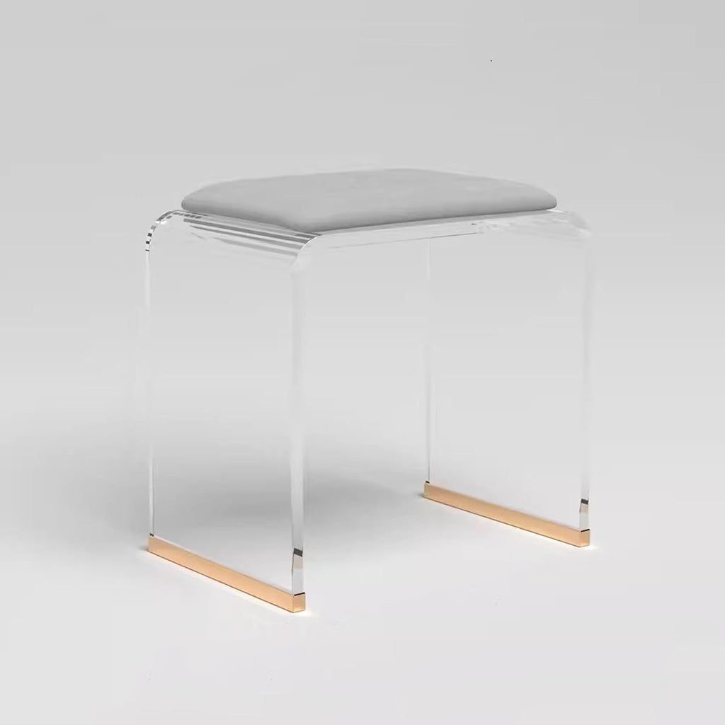 Clear Acrylic Multifunctional Vanity Stool