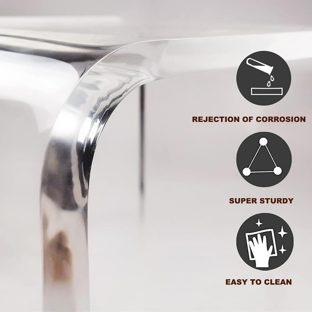 700lbs Heavy Duty Clear Acrylic Shower Bench