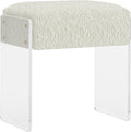 Wool Acrylic Leg Multifunctional Vanity Stool Ottoman