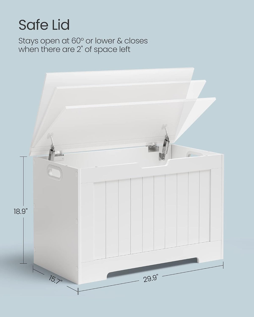 White Farmhouse Flip Top Storage Shoe Bench
