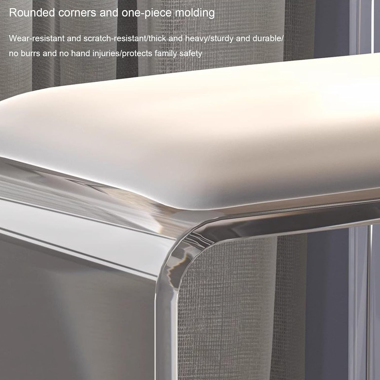 Clear Acrylic Multifunctional Vanity Stool