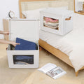 3 Beige Handle Fabric Storage Bins