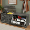 55 Inch Farmhouse Drawer Shoe Storage Bench