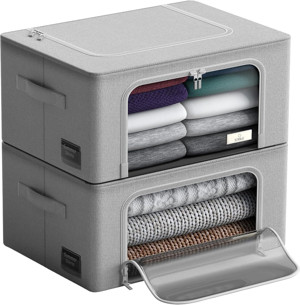 Metal Frame Oxford Storage Bins