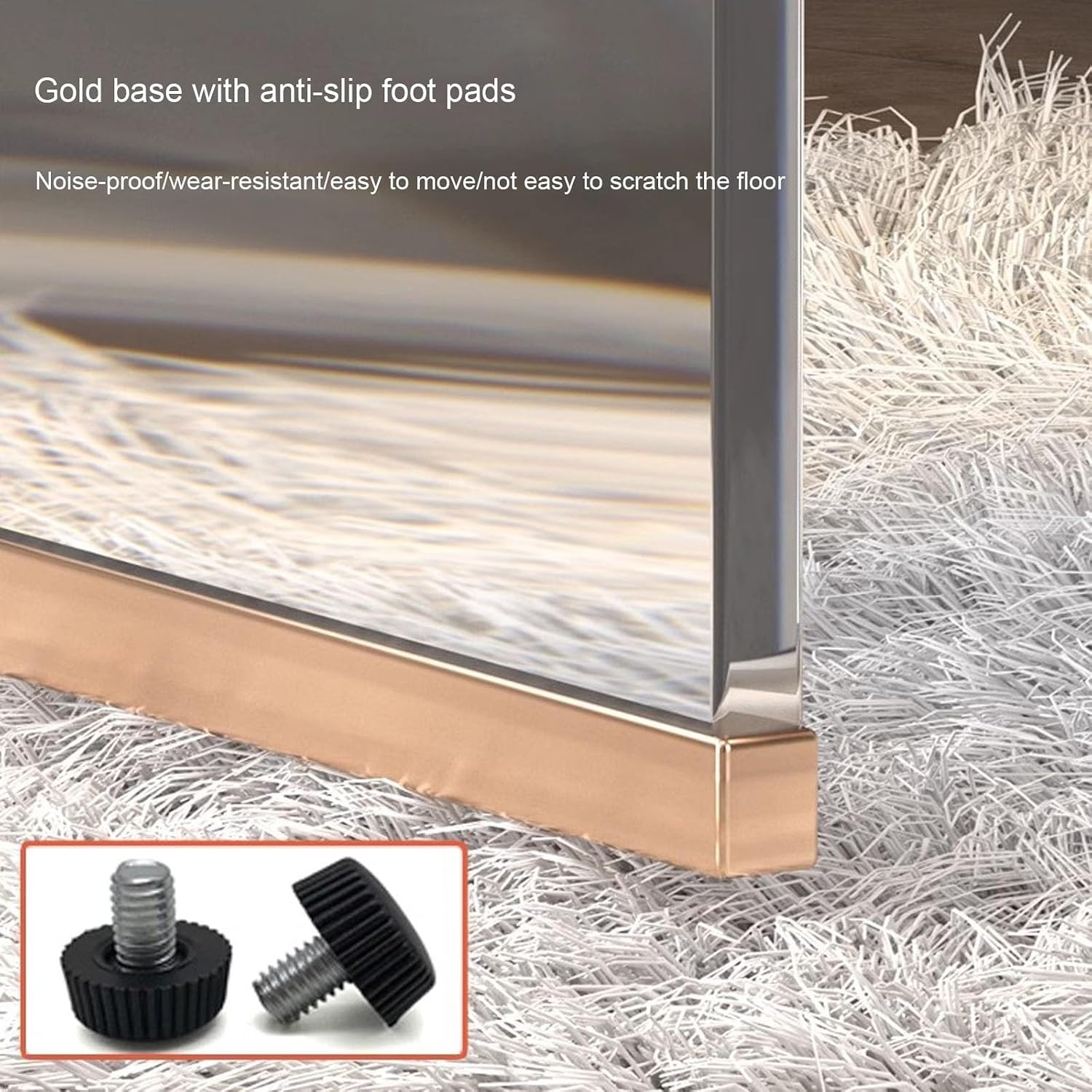 Clear Acrylic Multifunctional Vanity Stool