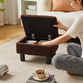 Teddy Velvet Storage Ottoman