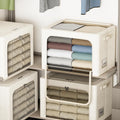 4 Metal Frame Fabric Storage Bins